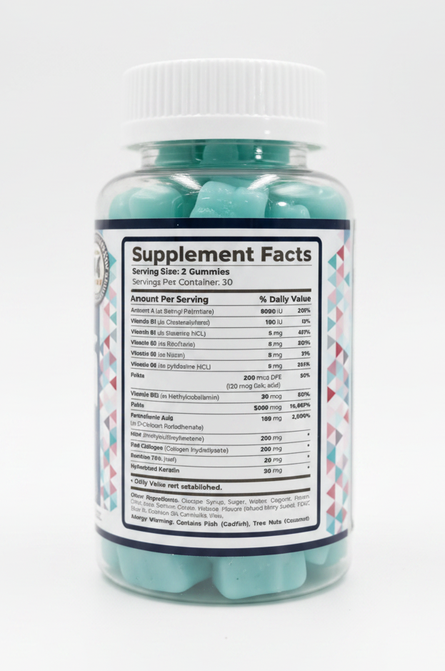 Hair Nail & Skin Biotin Collagen Gummies