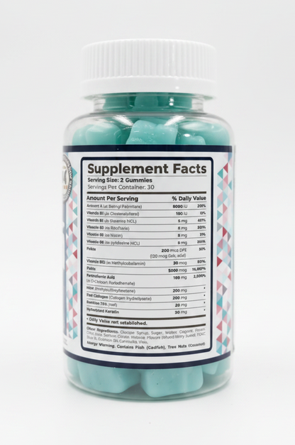 Hair Nail & Skin Biotin Collagen Gummies
